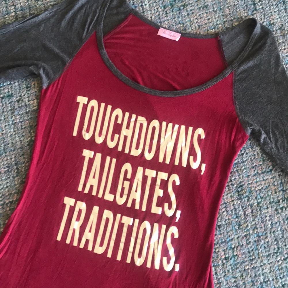 Jersey-style Football Shirt with Metallic Letteting
